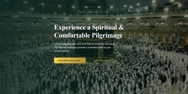 Hajj & Umrah — travel booking platform